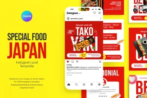 Special Food Japan Instagram Post Templates