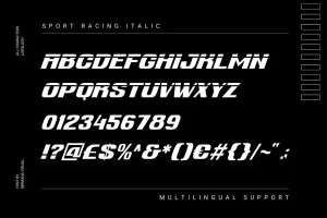 Sport Racing – Logo font