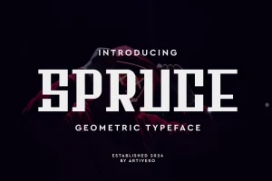 Spruce Geometric Font