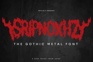 Sripnoxh – Gothic Metal Font