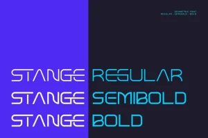 STANGE – Modern Futuristic Font