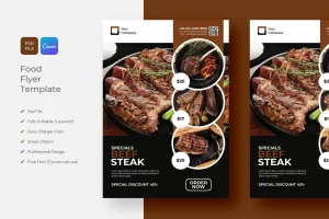 Steak Restaurant Flyer
