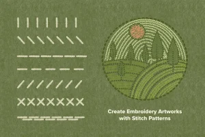 Stitch & Fabric Procreate Brushes