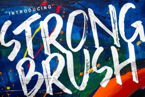 Strong Brush Font
