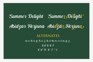 Summer Delight Font