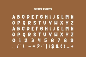 Summer Ruzhter – Travel & Adventure Font