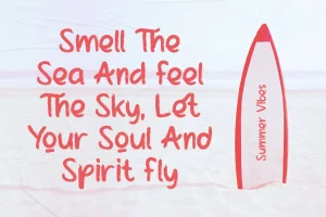 Sunburned Tropic – Summer Brush Font