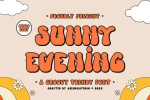 Sunny Evening – A Groovy Trendy Font