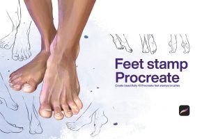 10 Feet Stamps Procreate