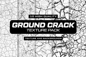 10 Ground Crack Texture Pack