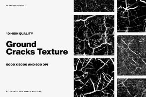 10 Ground Cracks Texture Backgrounds