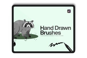 10 Hand Draw Brushes Procreate