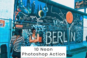 10 Neon Photoshop Action