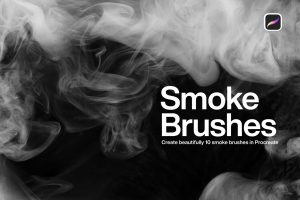 10 Smoke Brushes Procreate