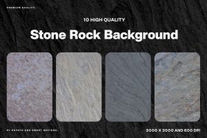 10 Stone Rock Texture Background