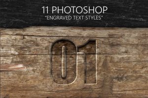 11 Engraved Text Styles