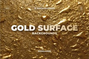 12 Gold Surface Backgrounds