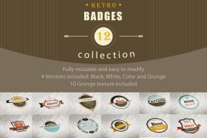 12 Retro and Vintage Badges