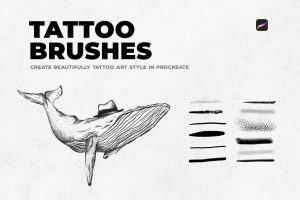 12 Tattoo Art Brushes – Procreate