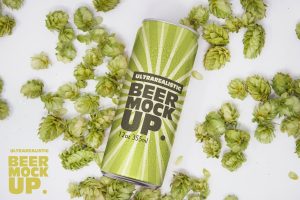 12oz Beer Can Mockup