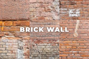 15 Red Brick Vintage Wall Texture Background