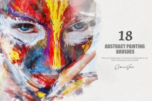 18 Abstract Painting Photoshop Brushes