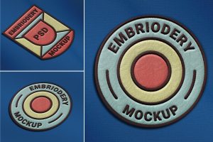 #1 Embroidery Patch Mockup