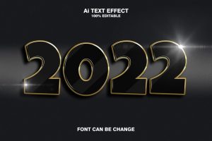 2022 3d text effect