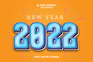 2022 3d Text Effect