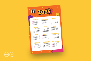 2025 Calendar Creative Flyer
