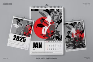 2025 Mono Flowers Calendar –  Floek