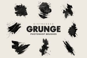 20 Distressed Grunge Brushes