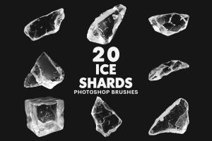 20 Ice Shards Brushes