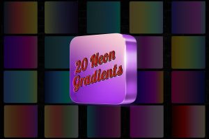 20 Neon Gradients Photoshop