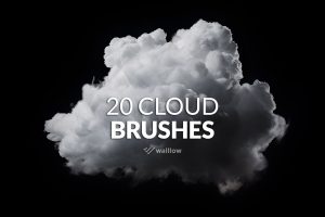 20 Realistic clouds photoshop brushes
