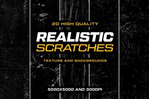 20 Realistic Scratch Texture and Overlays