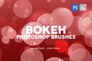 30 Bokeh Photoshop Stamp Brushes