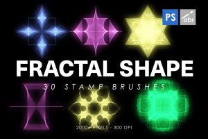 30 Fractal Shape Stamp Brushes