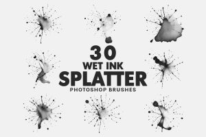30 Ink Splatter Brushes