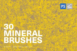 30 Mineral Photoshop Stamp Brushes