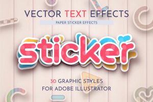 30 Paper Sticker Text Effects