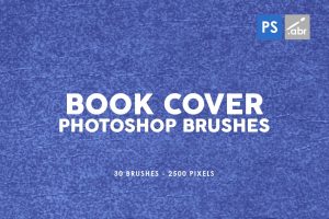 30 Retro Book Cover Photoshop Stamp Brushes