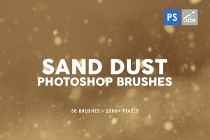 30 Sand Dust Photoshop Stamp Brushes