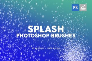 30 Splash Photoshop Stamp Brushes