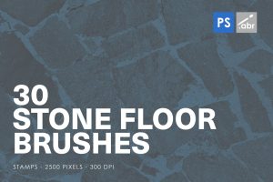 30 Stone Floor Photoshop Brushes