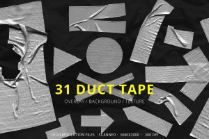 31 Metal Duct Tape Texture Overlays