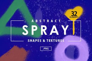 32 Abstract Spray Shapes