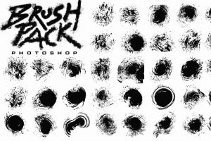 32 Splatter Ink Brushes