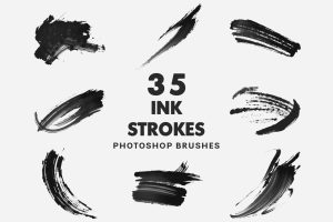 35 Ink Strokes Brushes