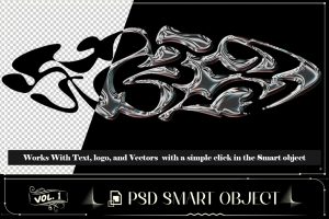 3D Chrome Text Effect 2yk